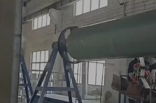 GRP FRP Insulation Chimney Pipe for Garbage Incineration Plant